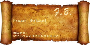 Feuer Botond névjegykártya