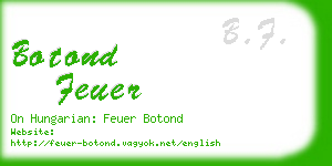 botond feuer business card
